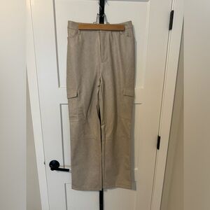 Women’s leather tan pant
